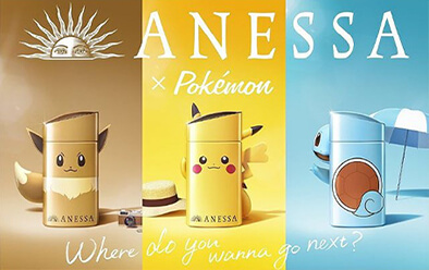 Pokémon hợp tác với Anessa.Pokémon hợp tác với Anessa.